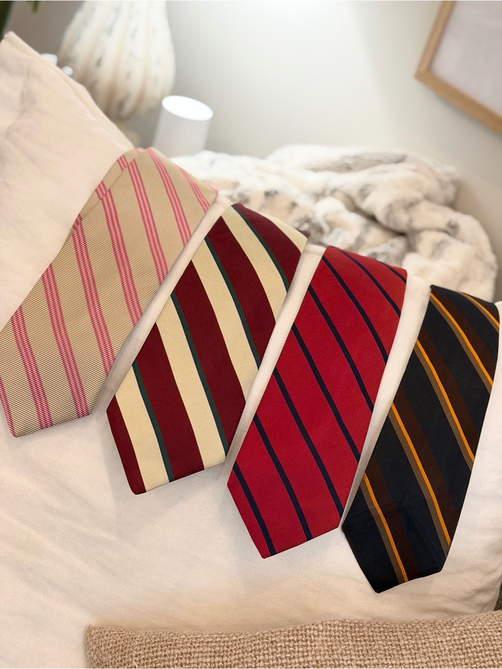 4 Brooks Brothers Makers Repp Striped Ties. Silk | Luxury | Heritage | Formal